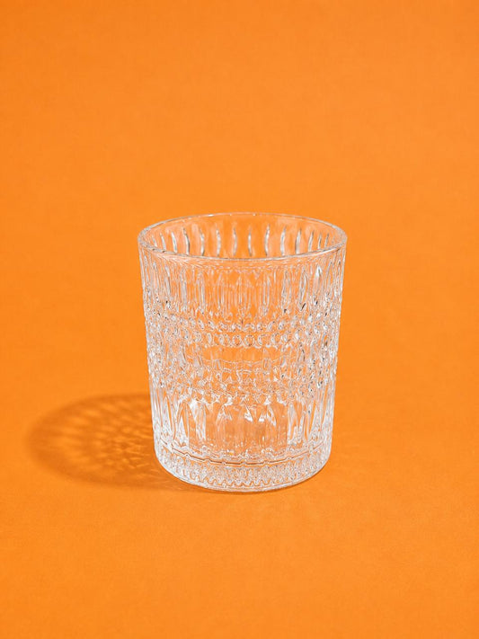 Vintage Textured Glass Tumbler – 340 ml