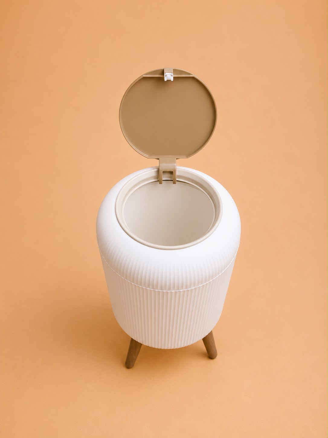 modern trash bin