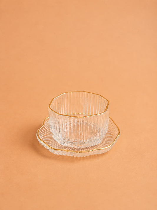 Gold Rim Meghle 6x6 Pcs Bowl Set