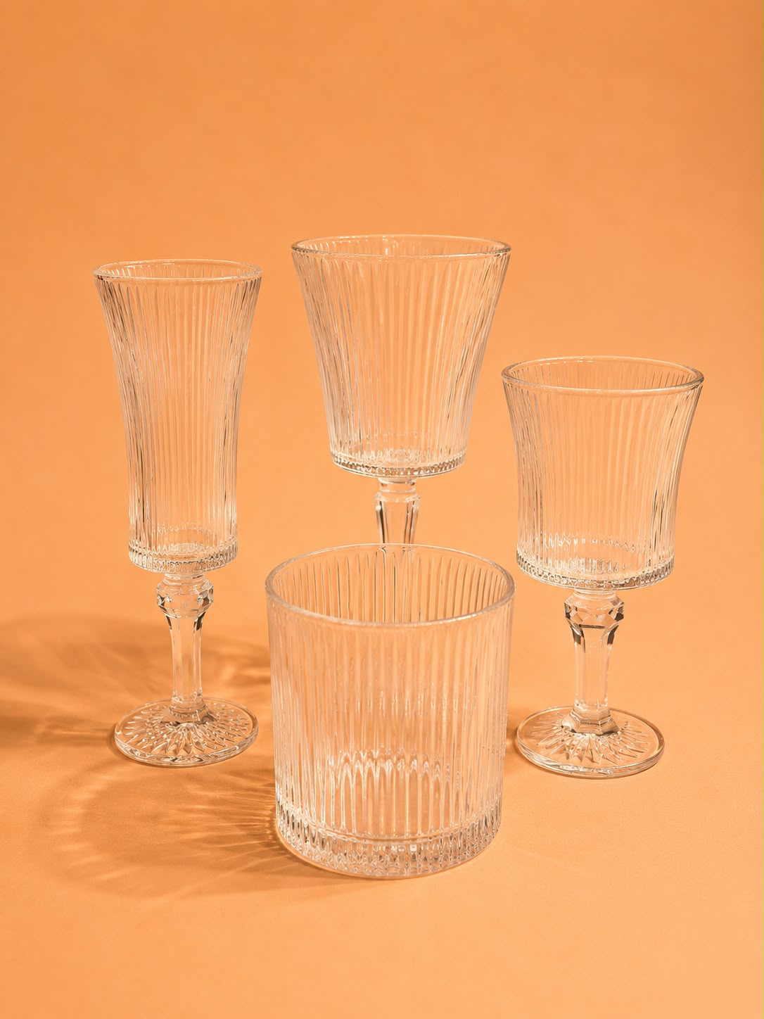 Ribbed Glass Series 24pcs set
