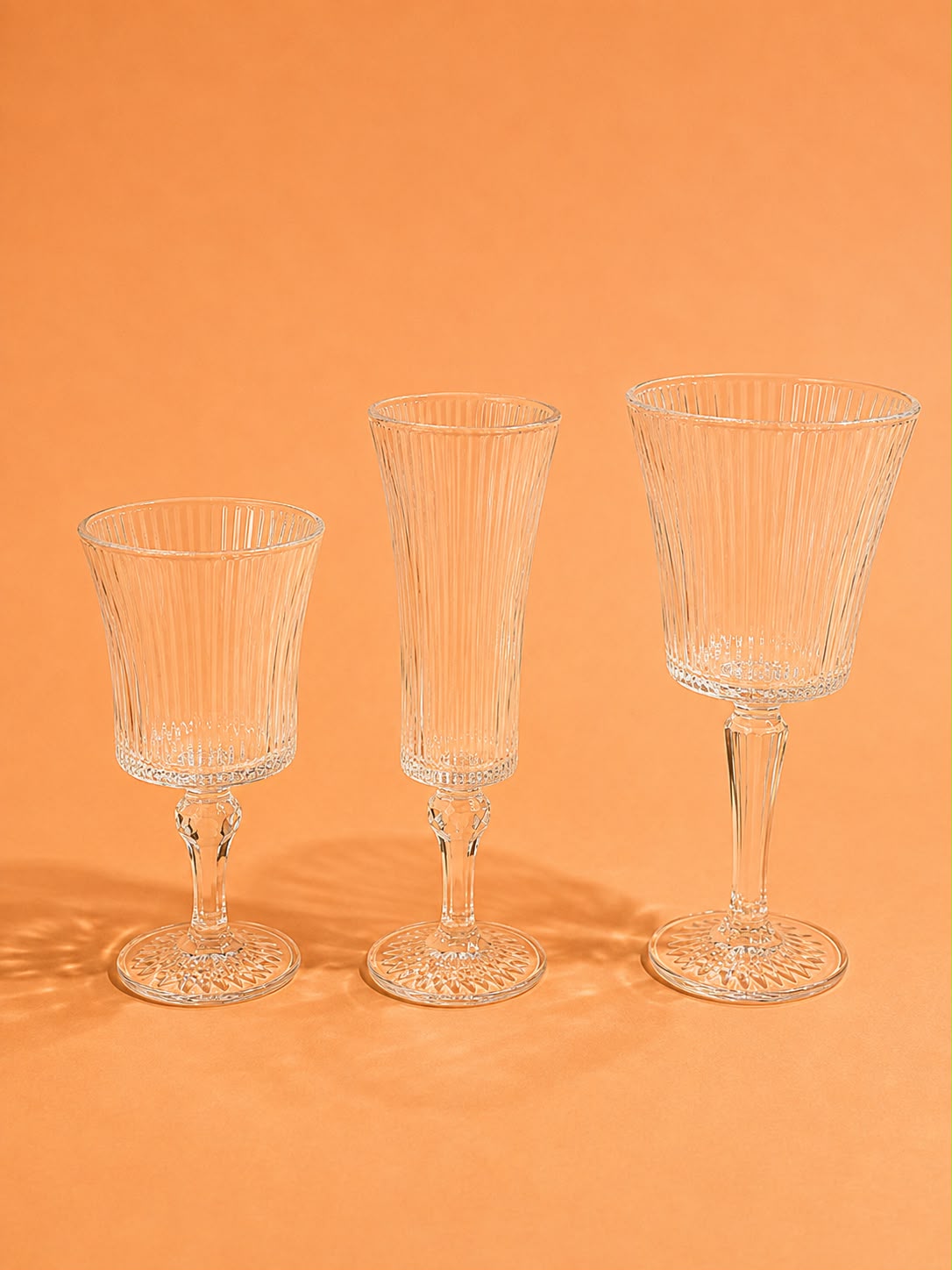 Ribbed Glass Series 24pcs set