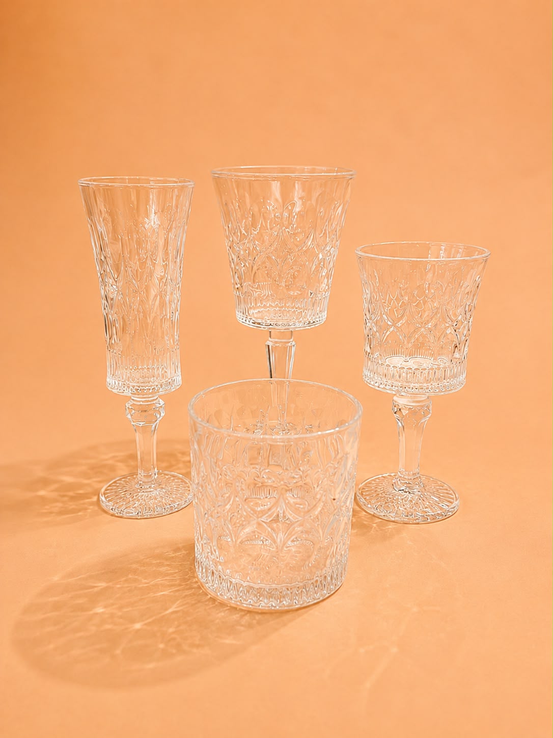 Embossed Glass Series 24pcs set