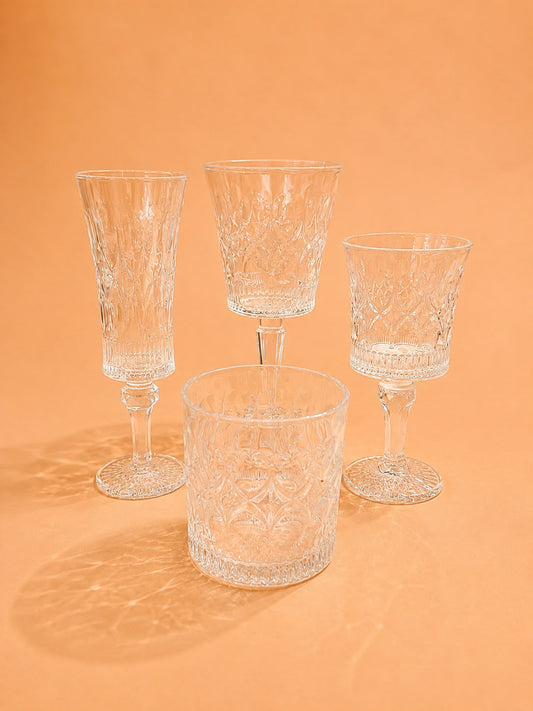 Embossed Glass Series 24pcs set
