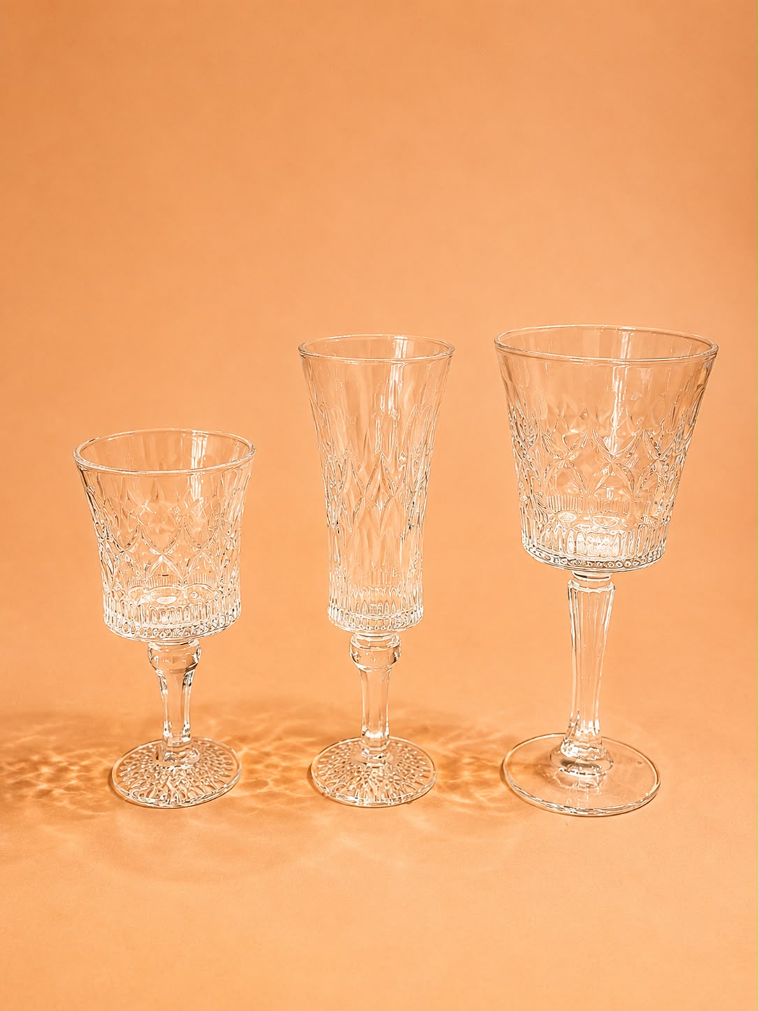 Embossed Glass Series 24pcs set