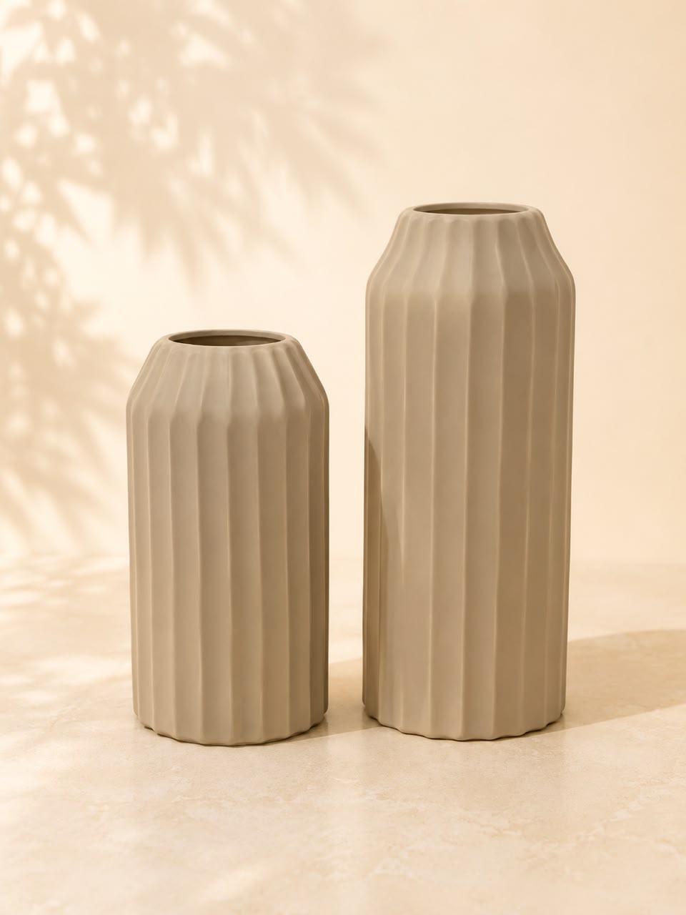 Ribbed Decorative Vase 23 & 30cm