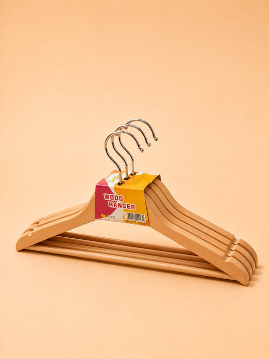 Wooden Clothes Hanger pack of 3pcs