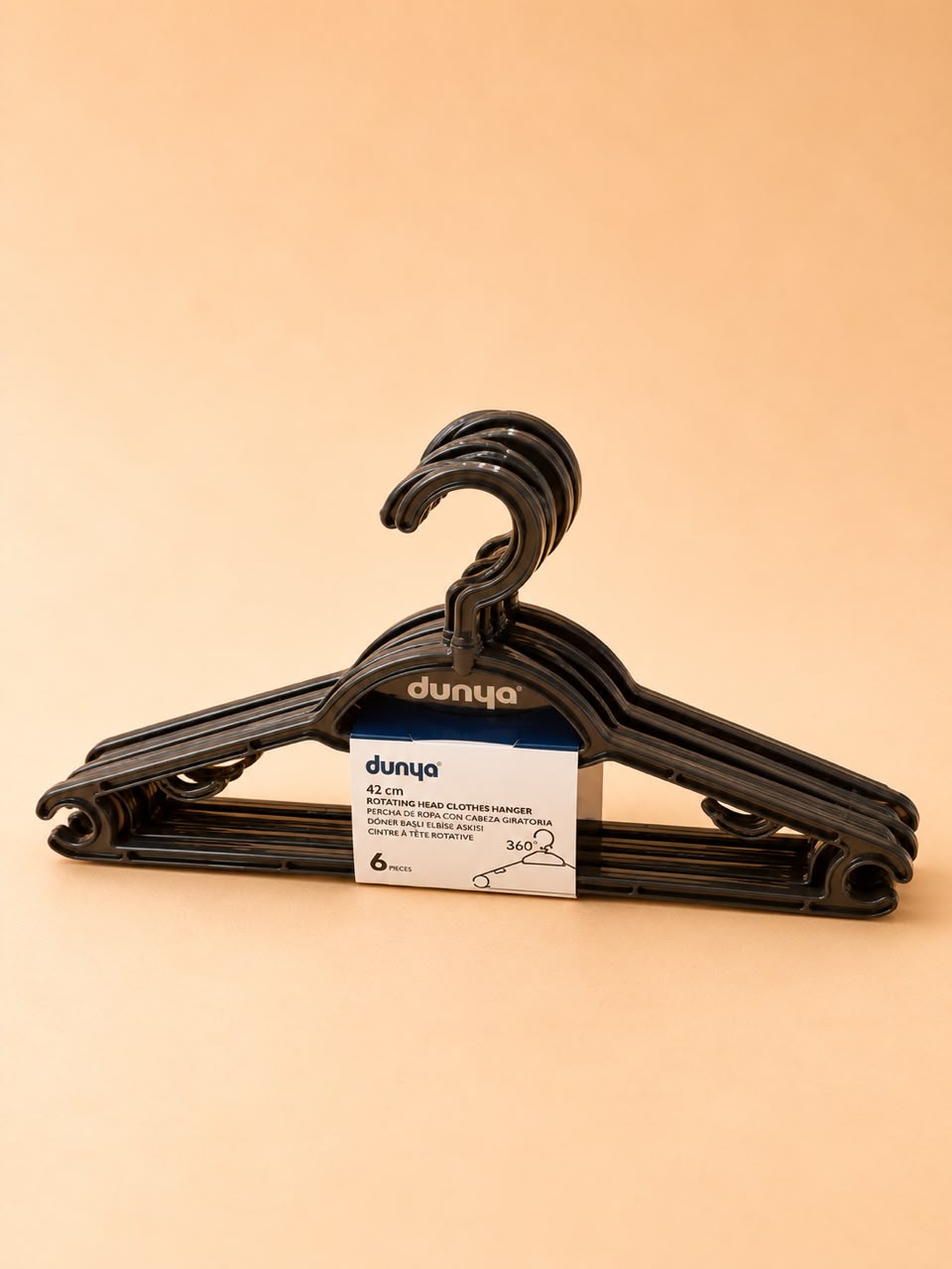 Plastic Clothes Hanger pack 6pcs