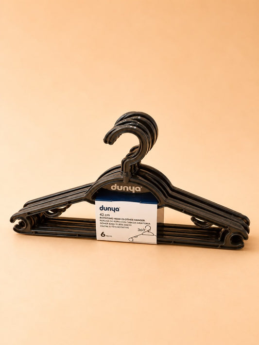 Plastic Clothes Hanger pack 6pcs
