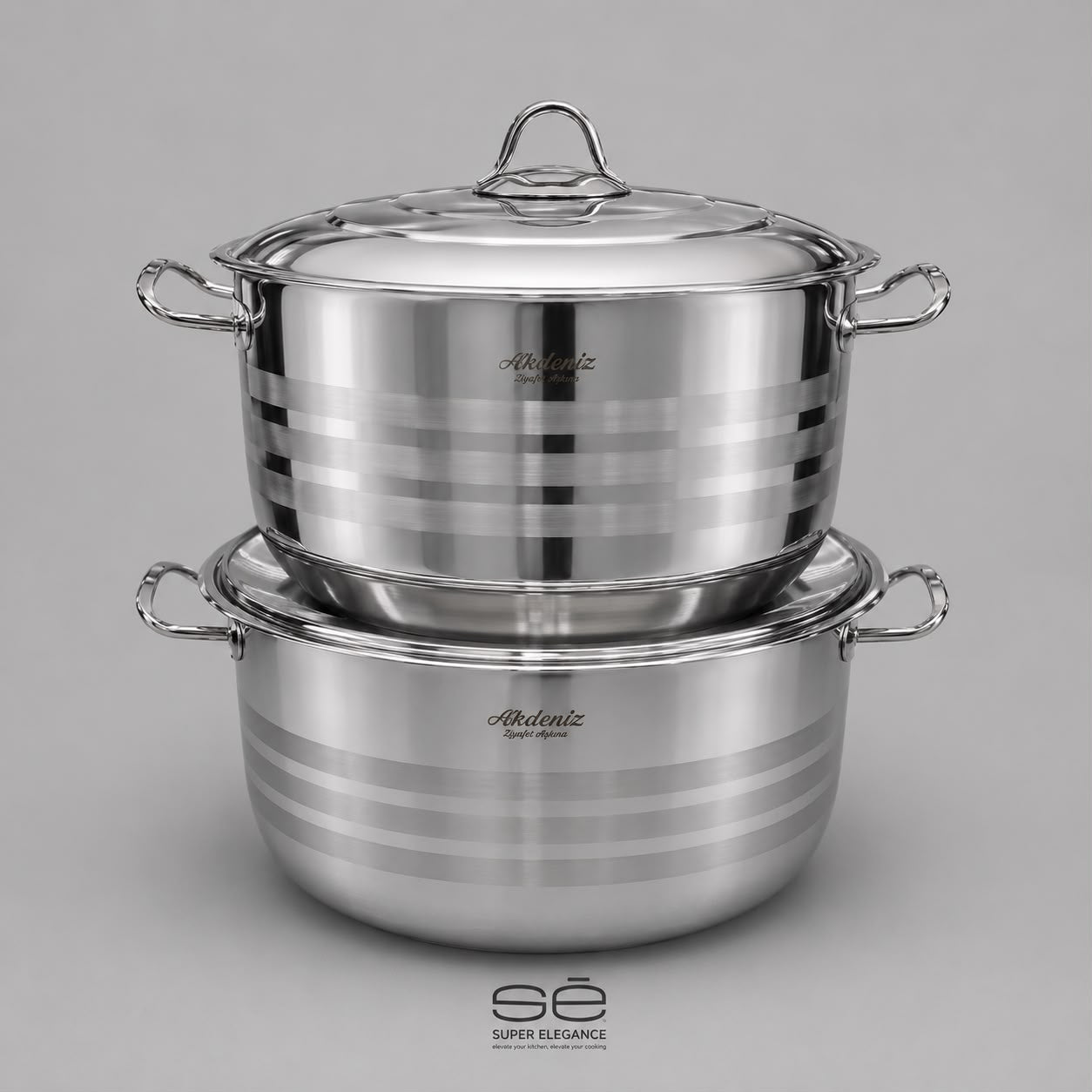 Super elegance Stainless Steel Deep Pot