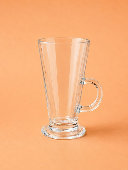 Glass Irish Coffee Mug 290ml 6pcs