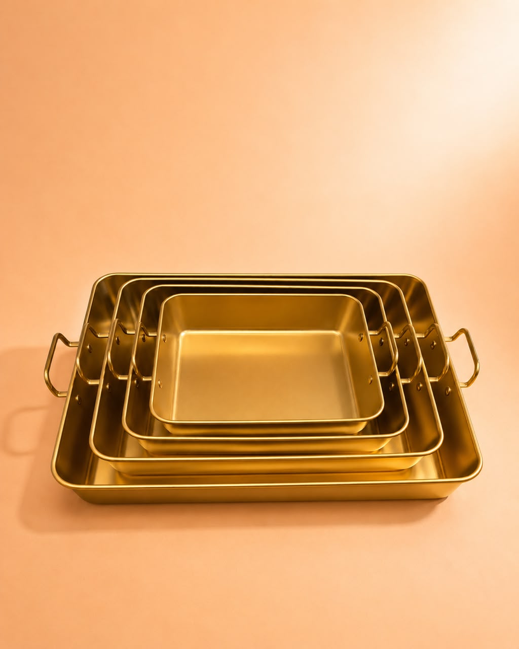 Gold Roasting Pan with Handles – 4 Sizes