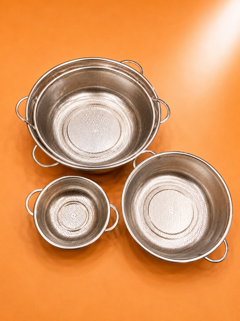 Stainless Steel Colander with Handles 16.5-40.5cm