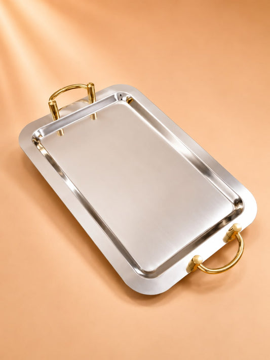 Stainless Steel Serving Tray 2 Sizes