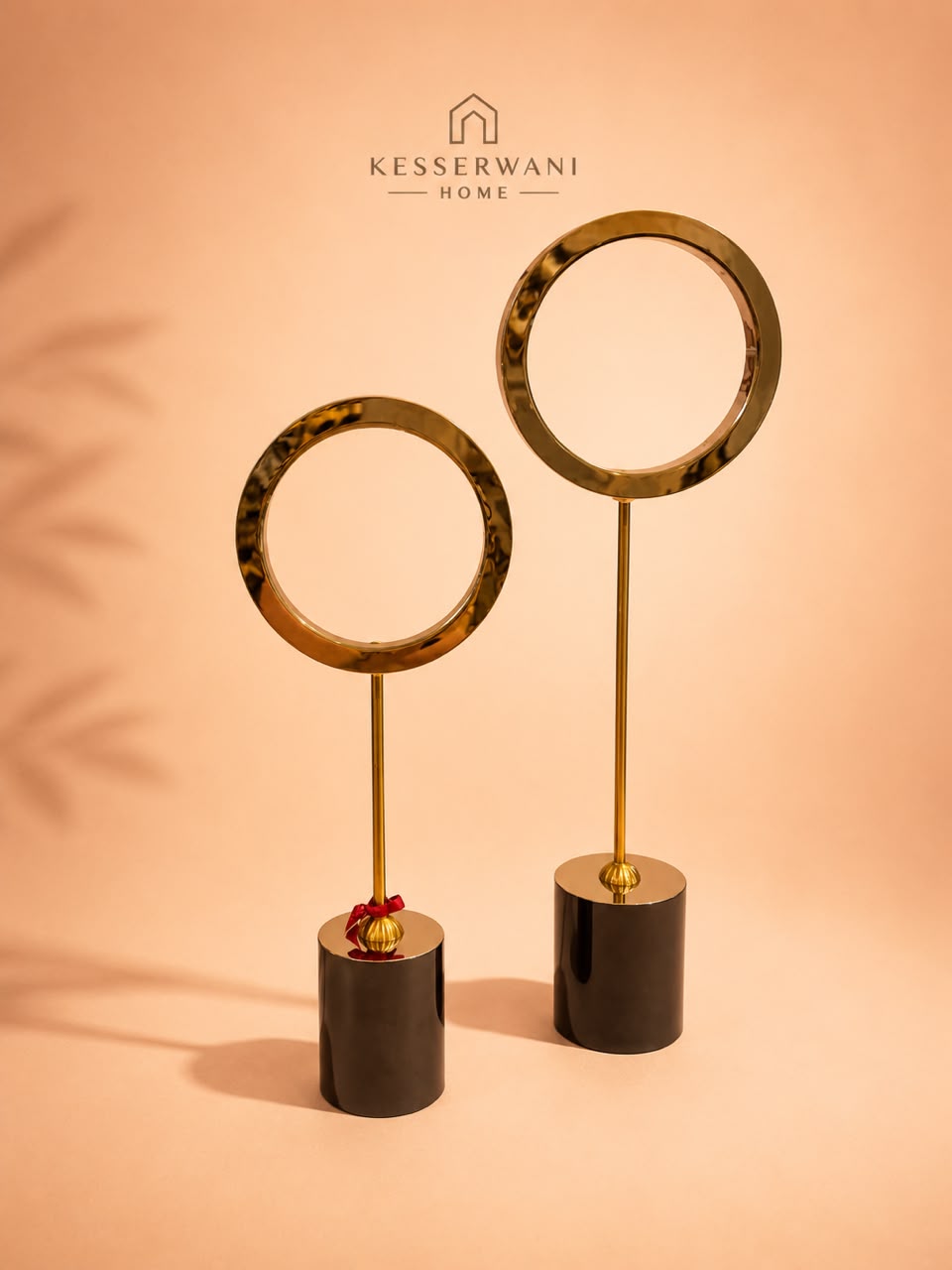Modern Ring Sculpture Set 2pcs