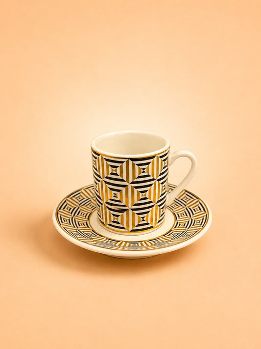 6x6 Coffee Cup & Saucer Set