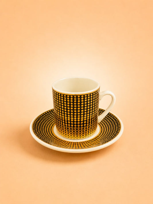 6x6 Coffee Cup & Saucer Set