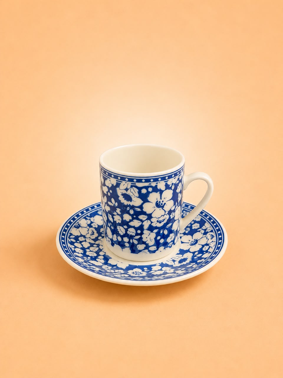 6x6 Coffee Cup & Saucer Set