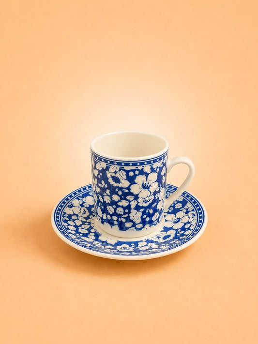 6x6 Coffee Cup & Saucer Set