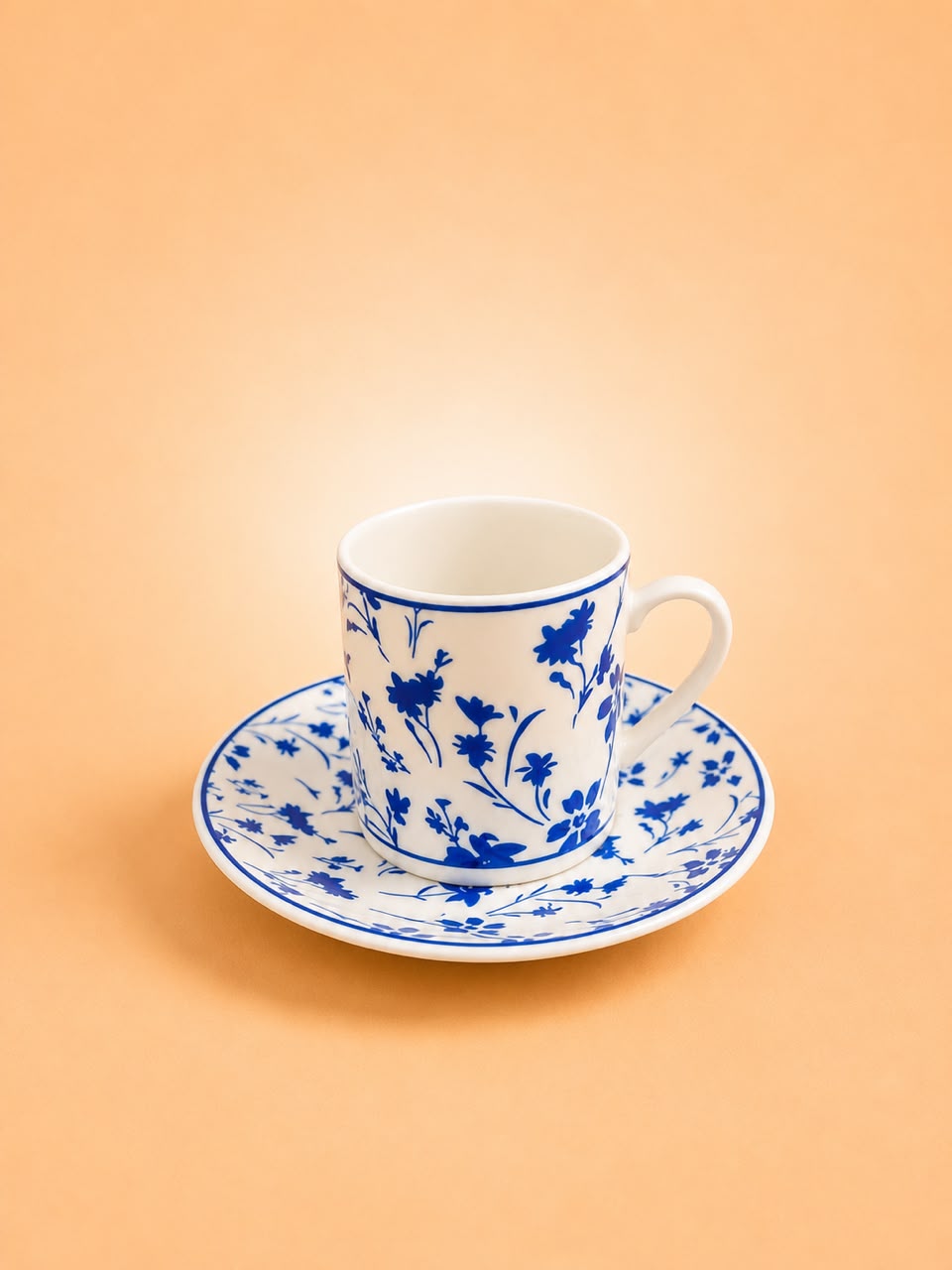 6x6 Coffee Cup & Saucer Set