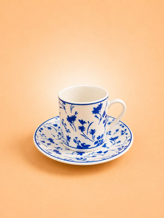 6x6 Coffee Cup & Saucer Set