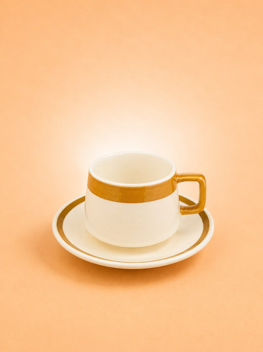 6x6 Coffee Cup & Saucer Set