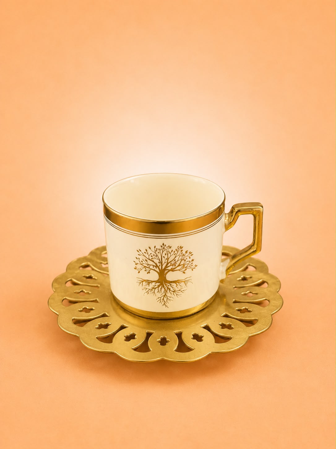 6x6 Coffee Cup & Saucer Set