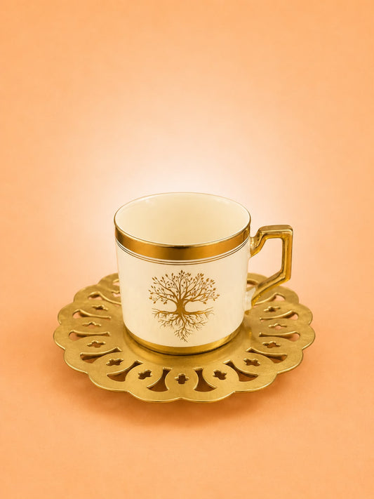 6x6 Coffee Cup & Saucer Set