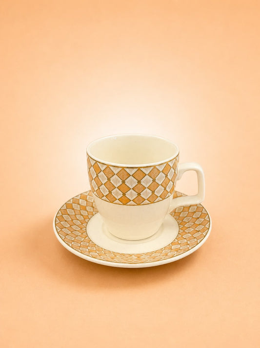6x6 Coffee Cup & Saucer Set