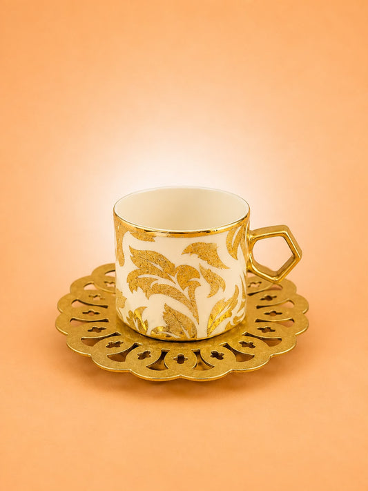 6x6 Coffee Cup & Saucer Set