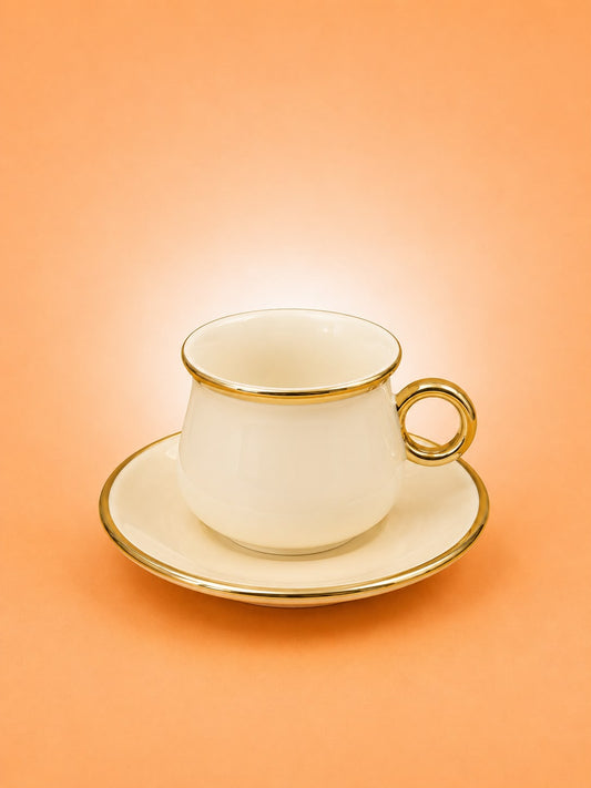 6x6 Coffee Cup & Saucer Set