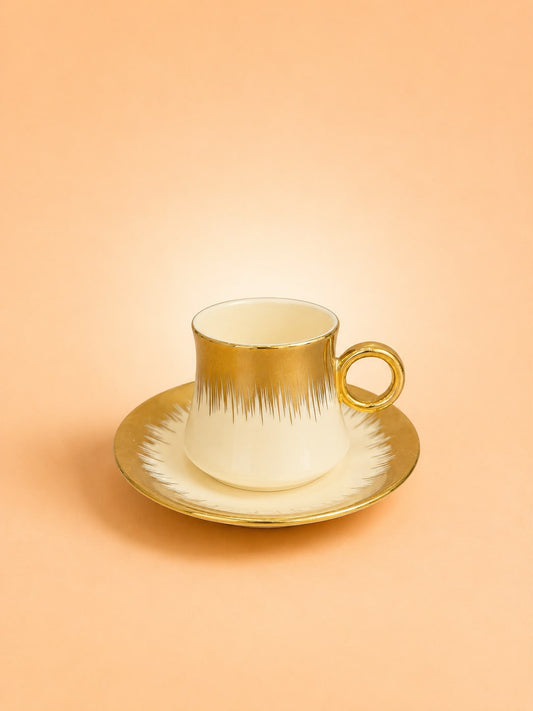 6x6 Coffee Cup & Saucer Set