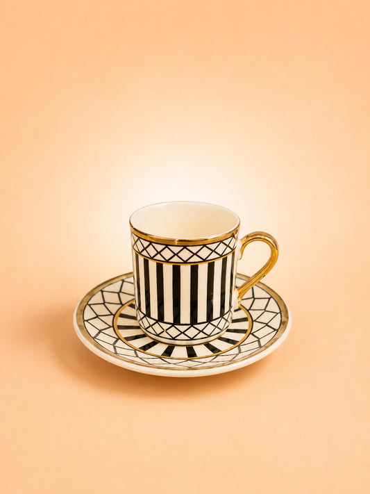 6x6 Coffee Cup & Saucer Set