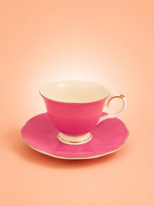 6x6 Coffee Cup & Saucer Set