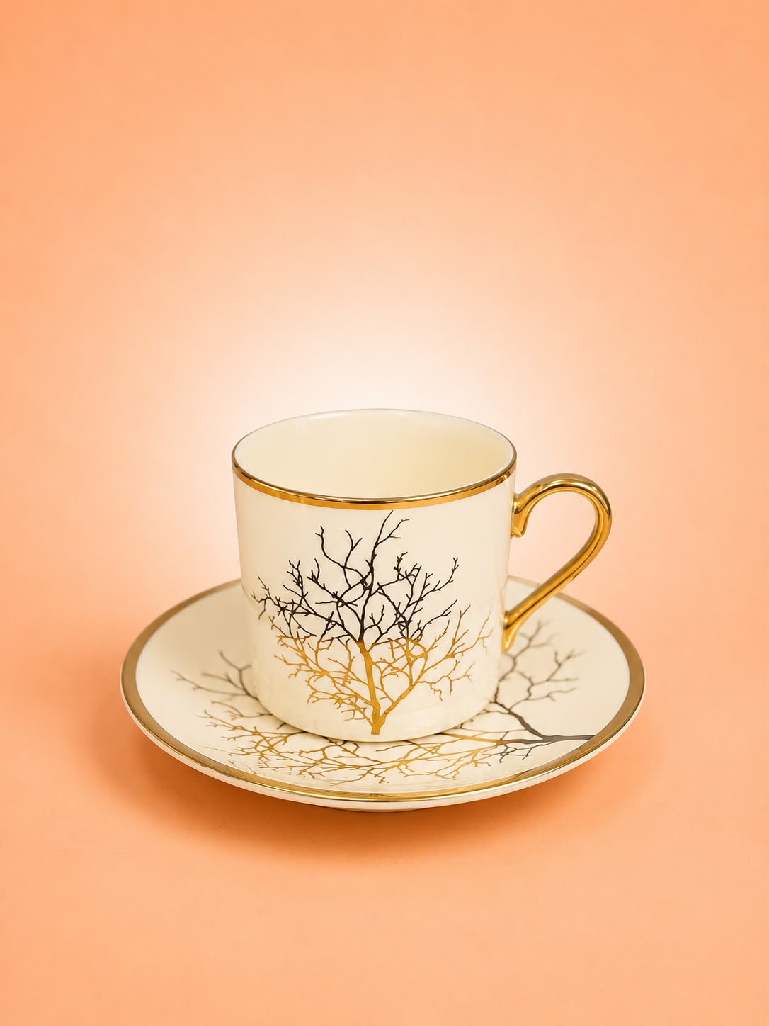 6x6 Coffee Cup & Saucer Set