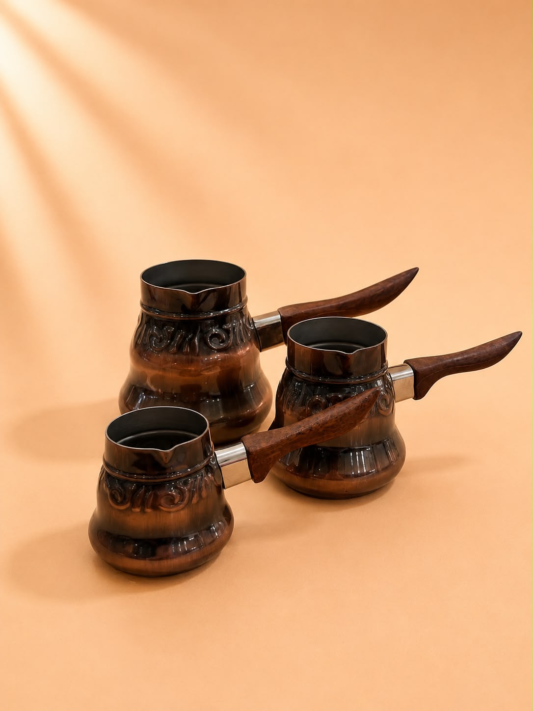 Bronze Stainless Steel Coffee Pot Set