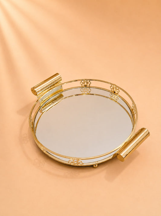 Gold Mirrored Serving Tray
