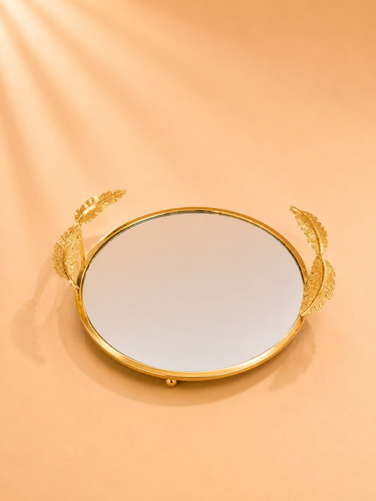 Gold Mirrored Serving Tray 2 Sizes