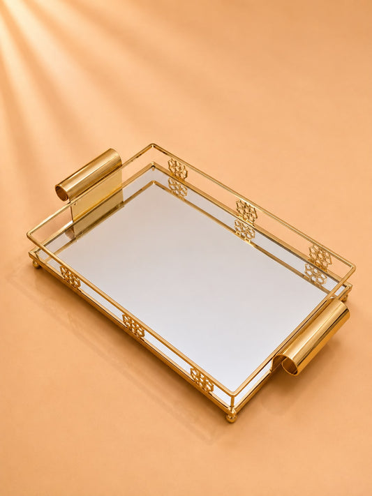 Gold Mirrored Serving Tray
