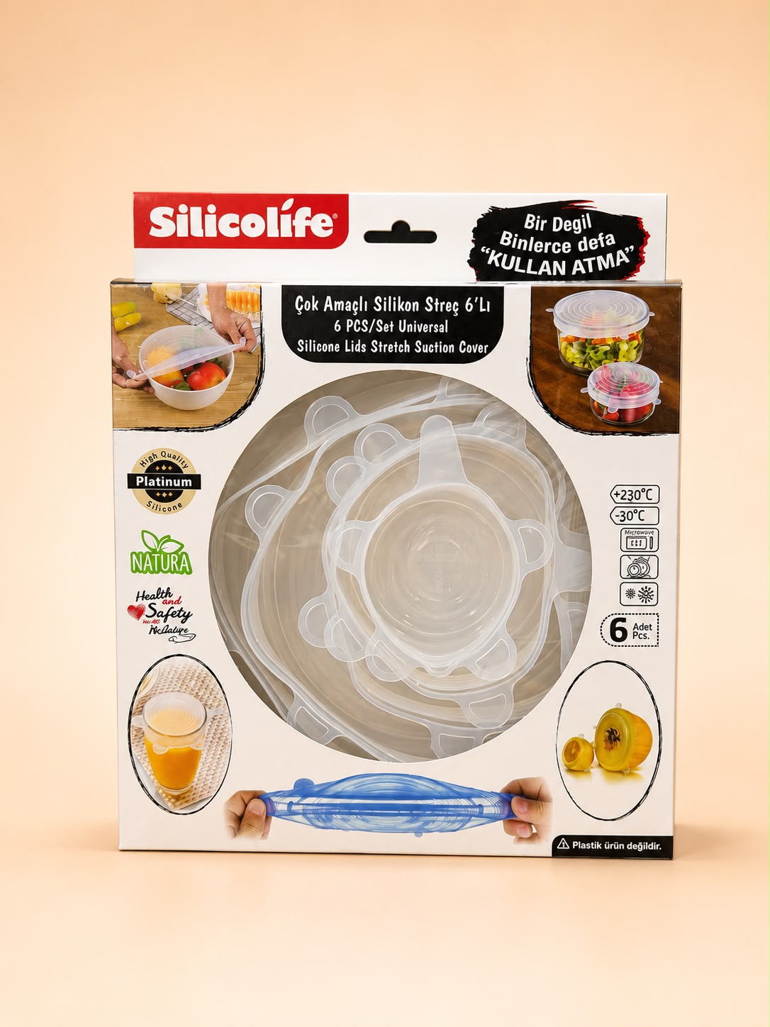 Silicone Stretch Lid Set (6 Pieces)