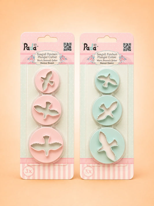 Bird Fondant Plunger Cutter Set (3 Pcs)