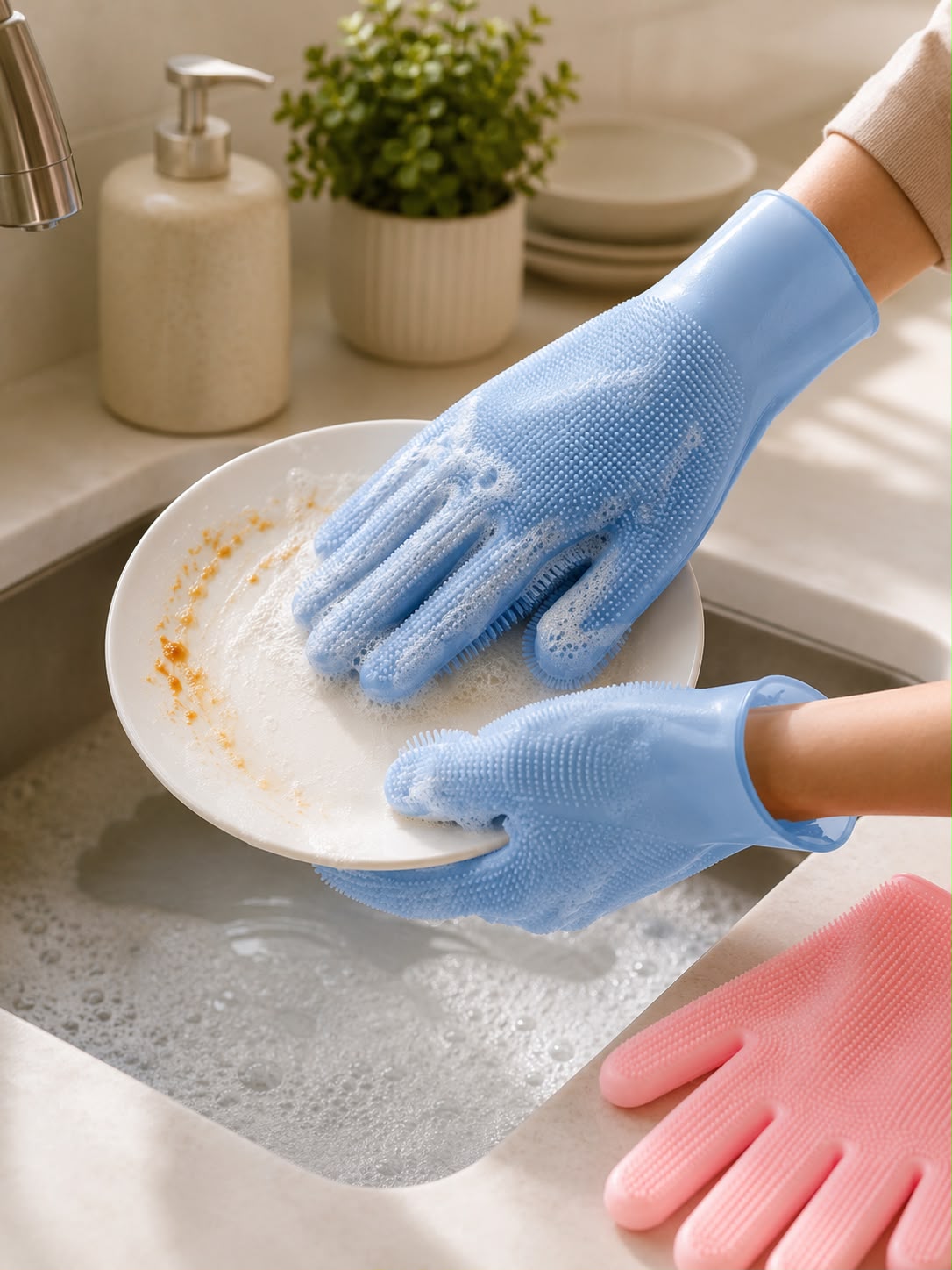 Silicone Cleaning Gloves