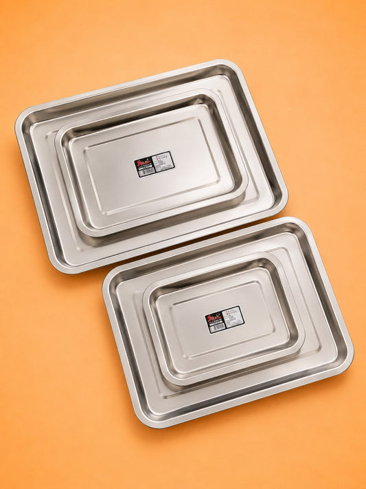 Stainless Steel Deep Tray 4 Sizes