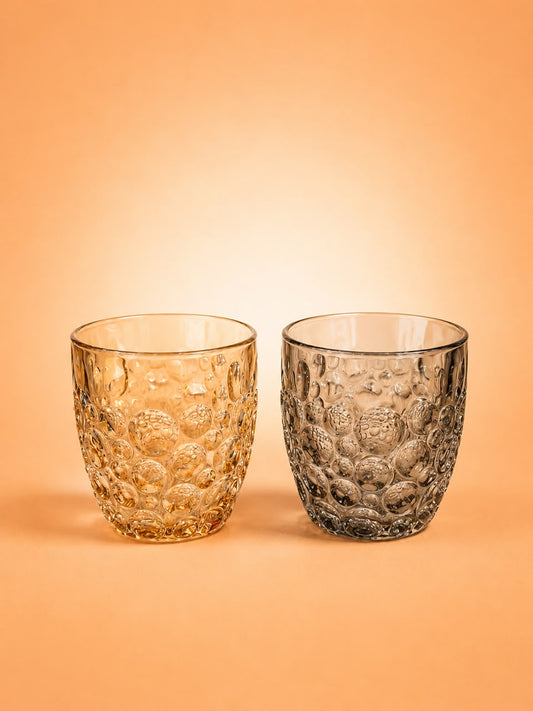 6-Piece Glass Cup Set 340ml 2 Colors