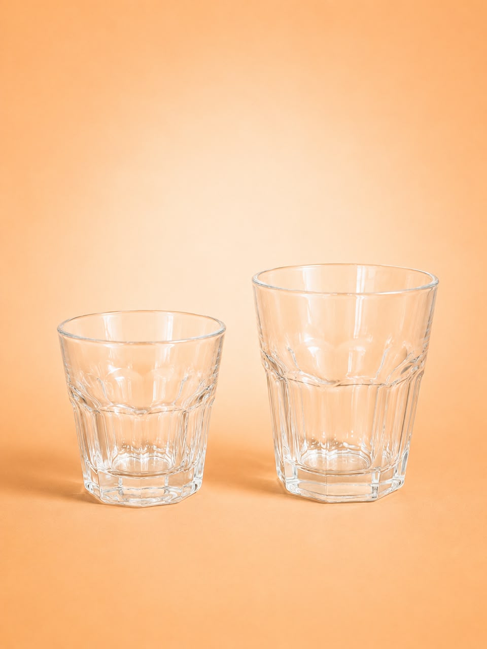 6-Piece Glass Cup Set 2 Sizes