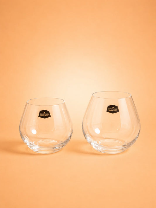 6-Piece Crystal Glass Set – Made in the Czech Republic 3 Sizes