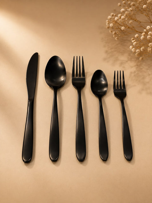 Luxury Black Cutlery Collection