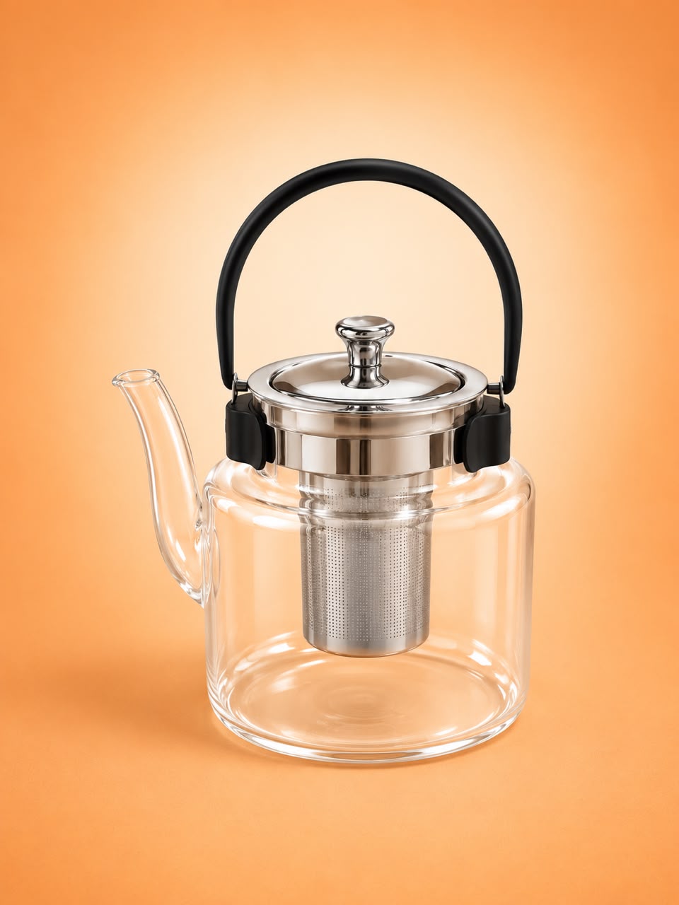 Glass Teapot with Stainless Steel Infuser
