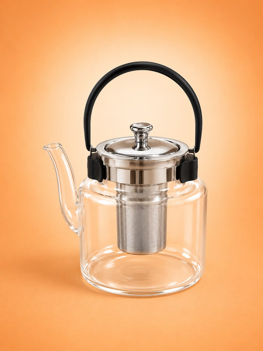 Glass Teapot with Stainless Steel Infuser