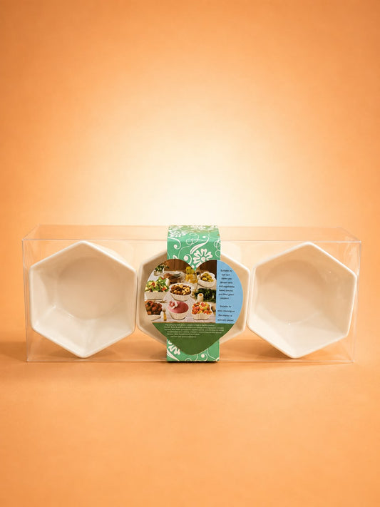 3-Piece Ceramic Serving Bowl Set