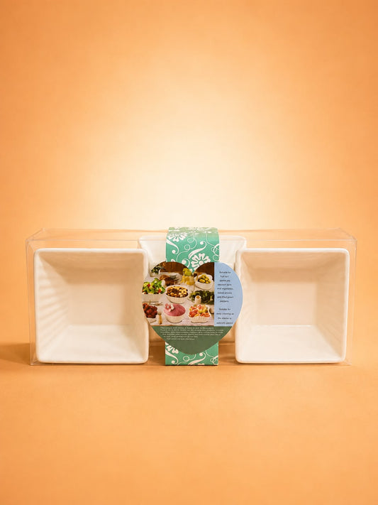 3-Piece Ceramic Serving Bowl Set